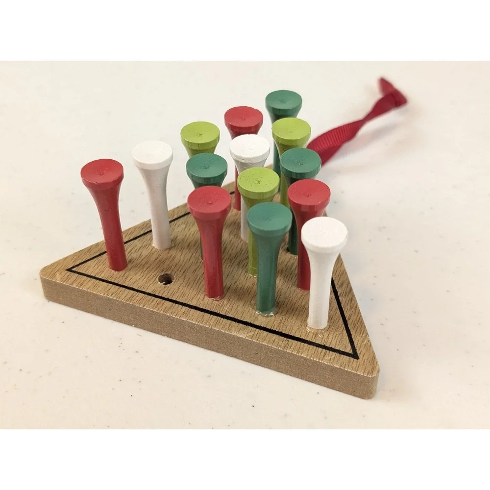Cracker Barrel Ornament Set Peg Game + 2025 Old Country Store Porch Christmas